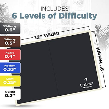 Logest Rebreakable Boards Martial Arts - Taekwondo Karate MMA Boards - Reusable Plastic Training Breaking Boards for Kids & Adults Available in 6 Levels of Difficulty Taekwondo Boards for Breaking - color: 6 Levels Set - White Y B R B Black