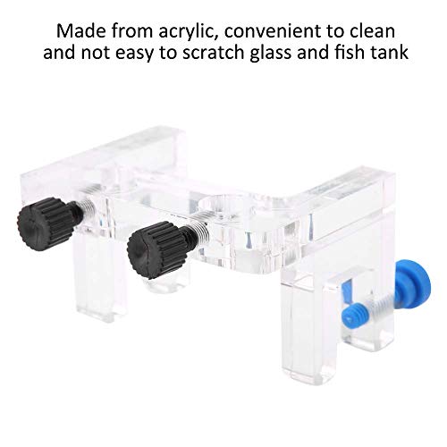 Aquarium Water Pipe Holder, Acrylic Fish Jar Aquarium Probe Hose Holder, Transparent Acrylic Water Tube Soft Pipe Fixture for Aquatic System Setup and Management