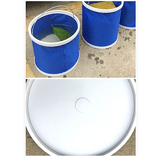 QWEQWE Foldable Bucket, Aquarium Water Change Pail, Outdoor water storage container for Camping, Hiking, Gardening, Space-Saving Packable pail for Car, RV, Fishing, Fruit Picking & More
