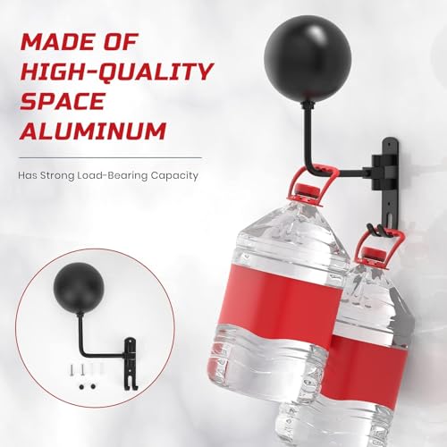 Helmet Hanger Wall Mount 180° Swivel Helmet Holder for Motorcycle Bike Racing Outerwear Sports Gear - color: Black-4