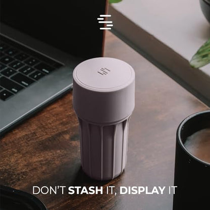 Staze Air Tight Smell Proof Container (148ml) - Vacuum Seal Jar, Waterproof Food Storage Canister, Portable Small Smell Proof Jar for Coffee, Herb, Spice & Gummies - (SHROOM) - color: SHROOM