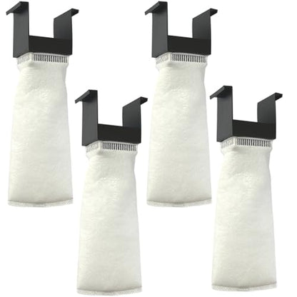 4 Pack 200 Micron Filter Socks - Compatible with Innovative Marine Nuvo Fusion Desktop Aquarium