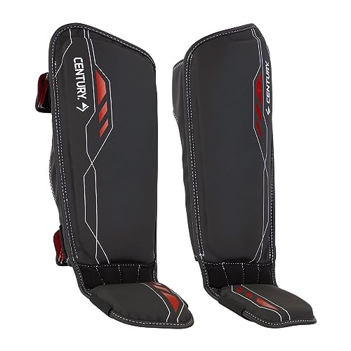 Century Brave Sports Shin Guard Washable, Padded Shin Protectors Ideal Training Equipment for Kickboxing MMA Muay Thai and Fitness, Perfect for Skill Enhancement Suitable for Kids, Men and Women - size: Small-Medium