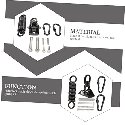 Kisangel Heavy Duty Stainless Steel Hanger Set for Punching Bags Easy to Install Resistant Bracket for Home Use Smooth Rotating Design for Sandbags and Hammocks