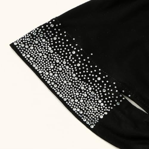 Hijab Undercaps Slouchy Beanies Cap Soft Hijab Caps Under Scarf for Women Muslim Jersey Inner Beain-Cap - color: Black