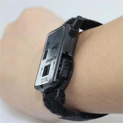 Golf Stroke Counter 2 Pcs Golf Stroke Counter with Wristband Manual Score Keeper Watch Portable Mini Scorers for Sport Teacher