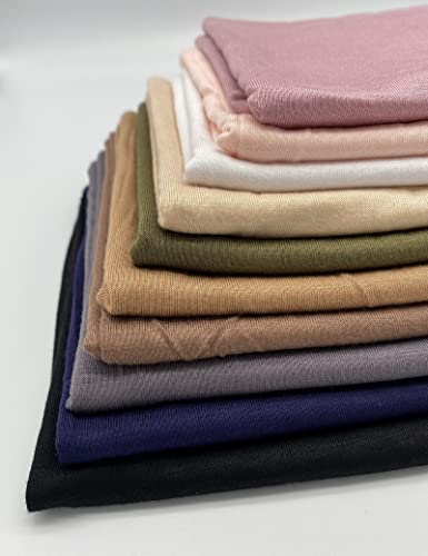 Txmout Premium Jersey Hijabs for Women - Cotton Muslim Scarfs - color: Nude