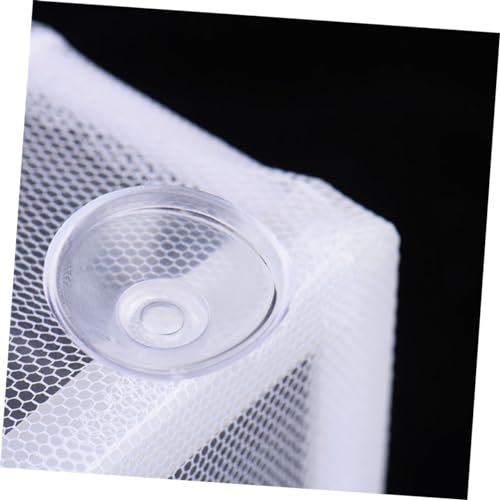 Happyyami Aquarium Net for Baby Fish Fish Breeder Net with Cups Polyester and Plastic Construction for Fish Tank White