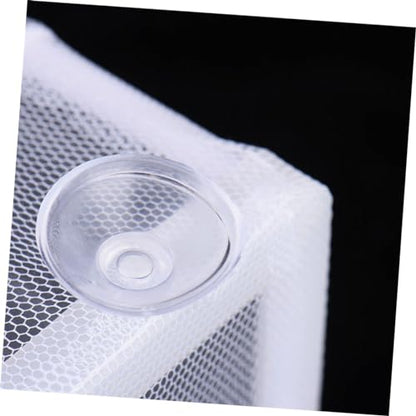Happyyami Aquarium Net for Baby Fish Fish Breeder Net with Cups Polyester and Plastic Construction for Fish Tank White