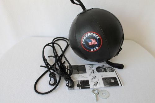 Speedball USA Double End Punching Bag for Boxing and Martial Arts - Lightweight with Adjustable Hooks and Flexible Cords