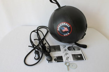 Speedball USA Double End Punching Bag for Boxing and Martial Arts - Lightweight with Adjustable Hooks and Flexible Cords