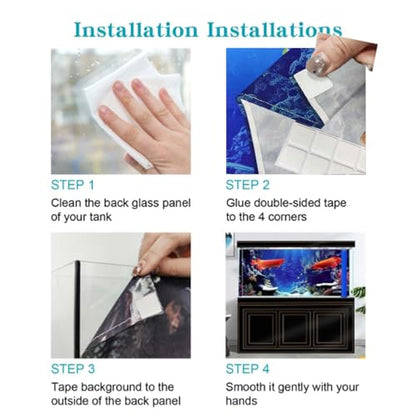 24X12IN Blacklight Aquarium Background UV Reactive Mushroom Background Starry Sky Terrarium Background with 10 EVA Double-Sided Tape - size: 24X12in/60X30cm