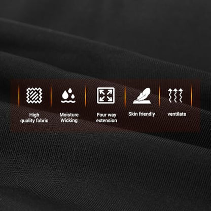 PISIQI Knee Pads Compression Pads Long Leg Sleeve Collision Avoidance Brace Protection Knee Sleeve for Basketball Football Volleyball Cycling (1 Pair) - color: Ni Cai Black, size: Small