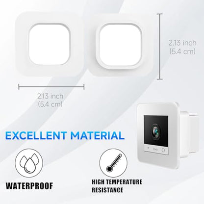2K HD Aquarium & Terrarium WiFi Pet Camera,140° Wide-Angle Anti-Glare & Anti-Reflection,Night Vision for Fish & Reptiles,Two-Way Audio,Glass-Mount Enclosure Monitor,24/7 Recording (2 Pack) - size: 2 pack
