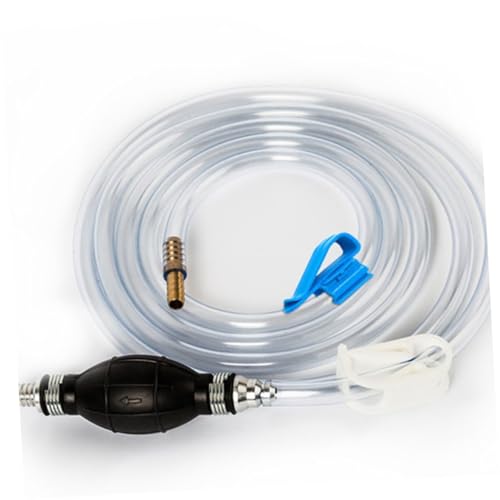 Manual Suction Hose Set for Car and Aquarium Water Transfer, Sturdy Siphon Pump with Guide Oil Tube and Water Suction Hose Kit
