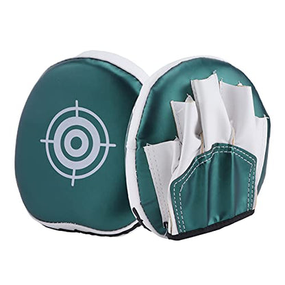 OUKENS Boxing Pads Mini Focus Mitts,PU Leather Boxing Curved Focus Punching Mitts Kids Mini Boxing Gloves Pads Boxing Target Pads for Kickboxing, MMA, Muay Thai, Punching Target, Martial Arts - color: 1 Piece Green