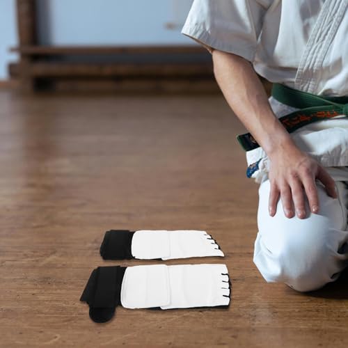 1 Pair Taekwondo Sparring Gear: Foot Protector Karate Boxing Sparring Foot Guard - Martial Arts Protective Gear for Kung Fu Punch Bag Kickboxing MMA Training L - size: 26.00X10.00X2.00CM