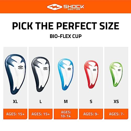 Shock Doctor BioFlex Athletic Cup, Vented Protection, Adult Sizes - size: Medium