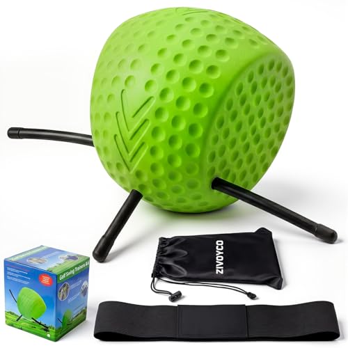 The Connector Golf Training Aid Ball, Golf Swing Trainer for Fix Chicken Wing – Posture Correction Kit with Arm Band, Golf Training Aids Swing Mechanics, Muscle Memory Builder, Perfect Golf Gift Set