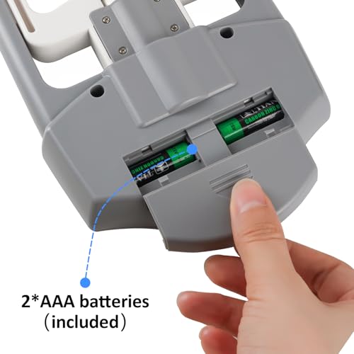 Hand Grip Strength Tester - 220lbs/100kg Digital Hand Dynamometer with High-Precision Strain Gauge, Electronic Handgrip Strength Testing Tool for Athletes, Seniors & Fitness Tracking - color: Grey