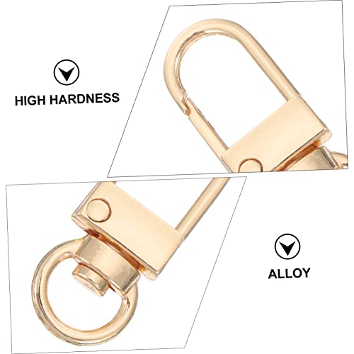 LALAFINA 15pcs Set Lobster Claw Clasps Carabiner Swivel Key Ring Clasp for Home Keys