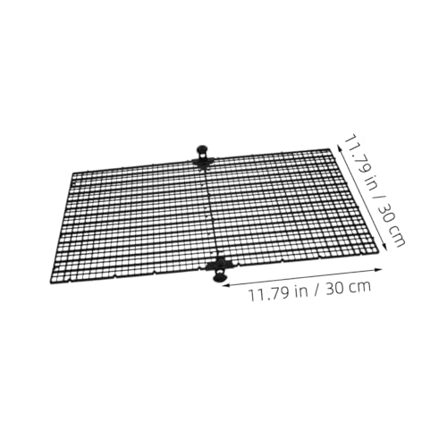 4Pcs Aquarium Divider Board Plastic Grid Fish Tank Cover for Jump Prevention Easy to Clean Fish Separator with Suction Cups for Betta Fish Safety