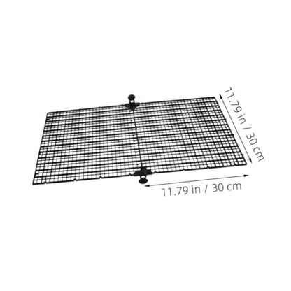 4Pcs Aquarium Divider Board Plastic Grid Fish Tank Cover for Jump Prevention Easy to Clean Fish Separator with Suction Cups for Betta Fish Safety