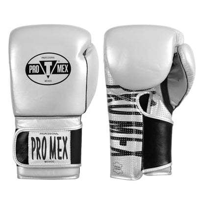 Title Boxing Pro Mex Professional Edge Training Boxing Gloves - color: Silver, size: 14 oz