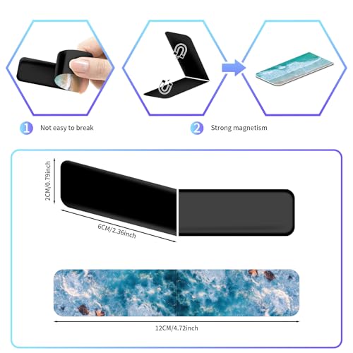 48 Pieces Magnetic Bookmarks Magnet Page Markers - Book Marks for Reading Women & Men with Storage Boxes - Cute Magnet Bookmark Clips for Reading Pleasure（Ocean） - size: 48, style: Ocean Style