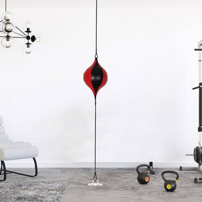 Boxing Speedball Hanging Reflex Ball Double End Bag Red Black for Home Training Reaction Punching Fitness Equipment