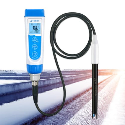 Apera Instruments PH60-WW Handheld pH Meter Tester Kit with LabSen 335 ATC pH Electrode for Lab-Grade pH Measurement in Wastewater, Suspensions, and Emulsions - style: For Dirty Liquids