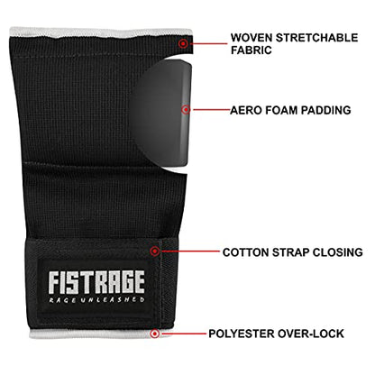 FISTRAGE Speed Ball Boxing Hand Wraps MMA Muay Thai Training Punching Dodge Striking Bag Leather Kit Hanging Swivel Workout Speedball Kicking with Mitt - color: Black, size: Small-Medium