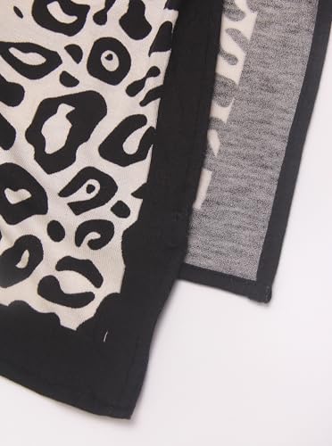 Printed Jersey Cotton Scarf for Women, Stretch Soft Hijab, Lightweight Breathable Head Wrap for All Seasons - color: Mctlp2538-d Pattern