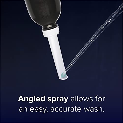 Brondell GoSpa Travel Bidet GS-70 – Portable Peri Bottle for Postpartum & Perineal Care, 400ml Handheld Bidet with Angled Nozzle, Collapsible Design, Nozzle Storage & Travel Bag, Midnight - color: Midnight