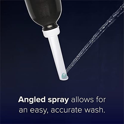 Brondell GoSpa Travel Bidet GS-70 – Portable Peri Bottle for Postpartum & Perineal Care, 400ml Handheld Bidet with Angled Nozzle, Collapsible Design, Nozzle Storage & Travel Bag, Midnight - color: Midnight