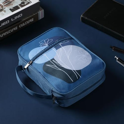 Mr. Pen- Bible Cover Case | Carrying Book Case with Durable Handle and Zippered Pocket, Bible Protective Church Bag for Men & Women, Christian Gifts - color: Blue Bloom