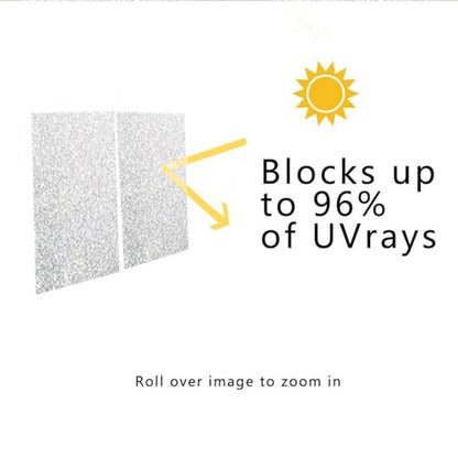 Finnez Frosted Glass Window Privacy Film, Static Cling, 17.5" x 157.4" | UV Block & Heat Control Sticker, Adhesive Free Removable Tint, No Glue Anti-Glare Renter Friendly Coverings for Home Bathroom - color: Crystal, size: 17.5 x 157.4 Inch