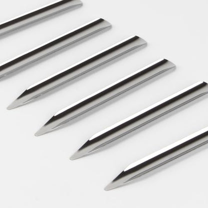 6 Pcs 6 Inch Metal Lab Spatula Micro Lab Scoop Spatula | Bead Scoop with Rounded Pointed Ends for Small Beads Laboratory Sampling Spoon for Mixing Powders Pastes Transferring Tool