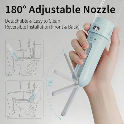 Portable Bidet for Travel,Personal Hygiene Sprayer Bottle for Women Men - color: Blue