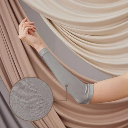 Modest Arm Cover | Jersey Arm Cover | Modest Sleeve Covering for Muslim Women - color: Silver