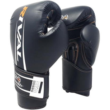 RIVAL Boxing RB60C 2.0 Workout Compact Bag Gloves, Hook and Loop Closure - Ergonomic Fit, Soft Inner Lining, and Pre-Formed Pro Fit - size: Large