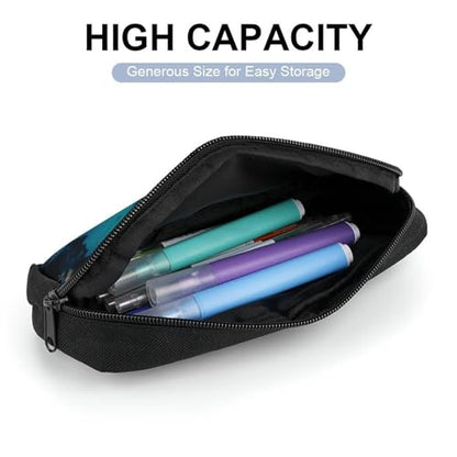Fish in Fish Tank Pencil Case Portable Makeup Bag Big Capacity Pen Pouch Small Travel Cosmetic Bag Multifunctional Office Supplies Organizer