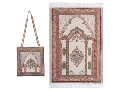 Anlising Prayer Mat Islamic With Elegant Design Bags - Muslim Rug for Ramadan - Great Gift for Family, Lover and Friends