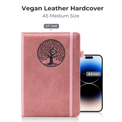 Journal 6 - Writing Notebook for Work & Travel, Women & Men | Press Soft. Smart Work. - color: Pink