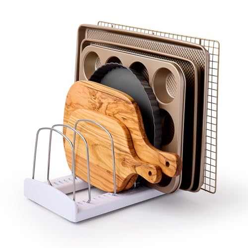 YouCopia StoreMore Bakeware Rack, Adjustable Dividers, Baking Pan Organizer - size: Bakeware Rack Premium