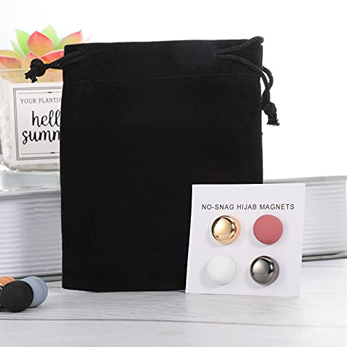 Juinte 12 Pieces Hijab Magnets Scarf Pins Strongest Colorful Multi-use Round Commercial Hijab Magnets for Women Pinless Strong Scarf Pins for Women Scarves Costume