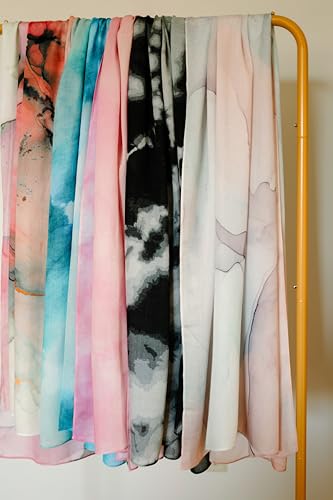 Women's Signature Lux Cotton-Modal Hijab Scarf. Soft, Breathable, Lightweight Wrap or Shawl for Modest Everyday Fashion - color: Dawn Breeze