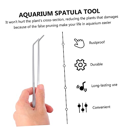 1set Aquarium Aquascaping Tools Kit Scissors Tweezers Spatula for Fish Tank Maintenance for Water Plants Substrate Gravel Care