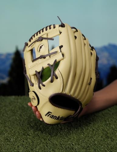 Franklin Sports Field Master Baseball + Softball Glove - Field Master Adult + Youth Baseball + Softball Mitt - Men's + Women's Gloves - color: Camel, style: 11" - I Web