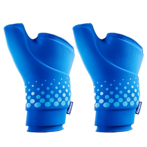 Thumb & Wrist Ice Pack Wrap, Thickened Ice Gel Pad, Ergonomic Fit, Long Lasting Cold & Warm for Carpal Tunnel Relief, Arthritis, Computer Overuse Injuries, Post-Surgery, 2 Pack Blue, S/M - size: S/M, style: 2 Pack(Blue)